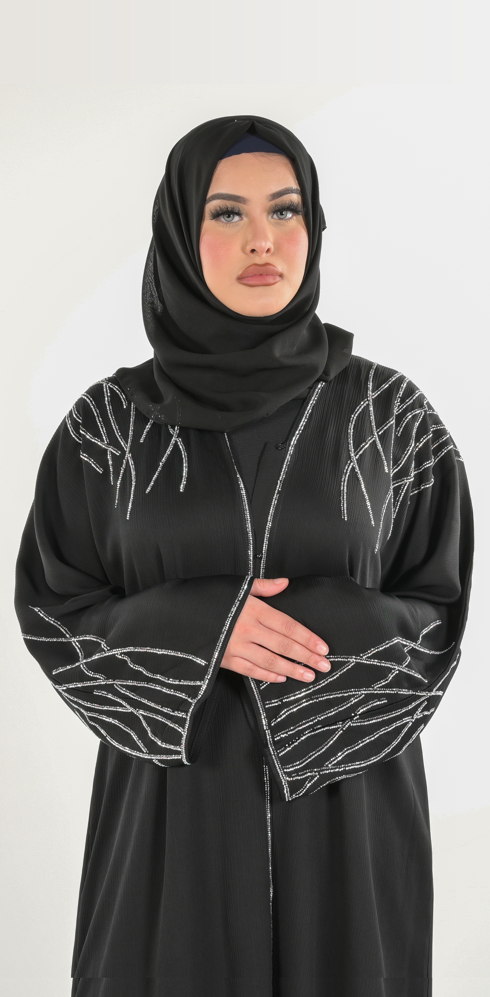 Black Abaya 3 Piece Set