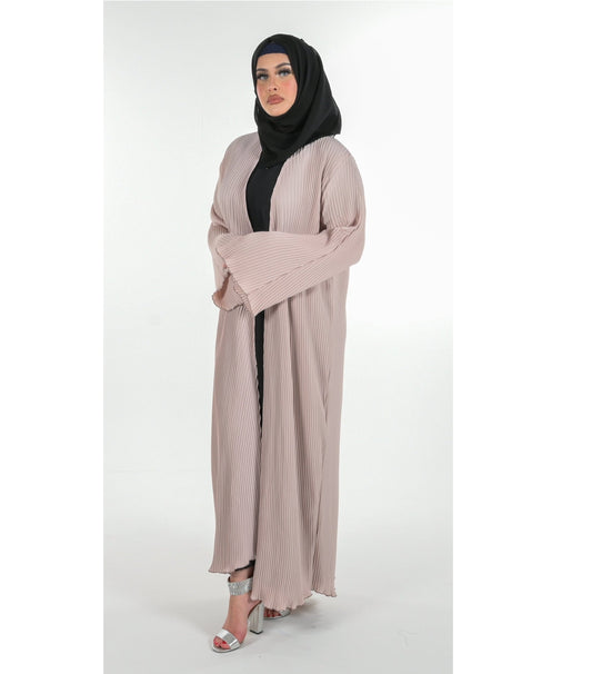 Luxury Beige Abaya 3 Piece Set
