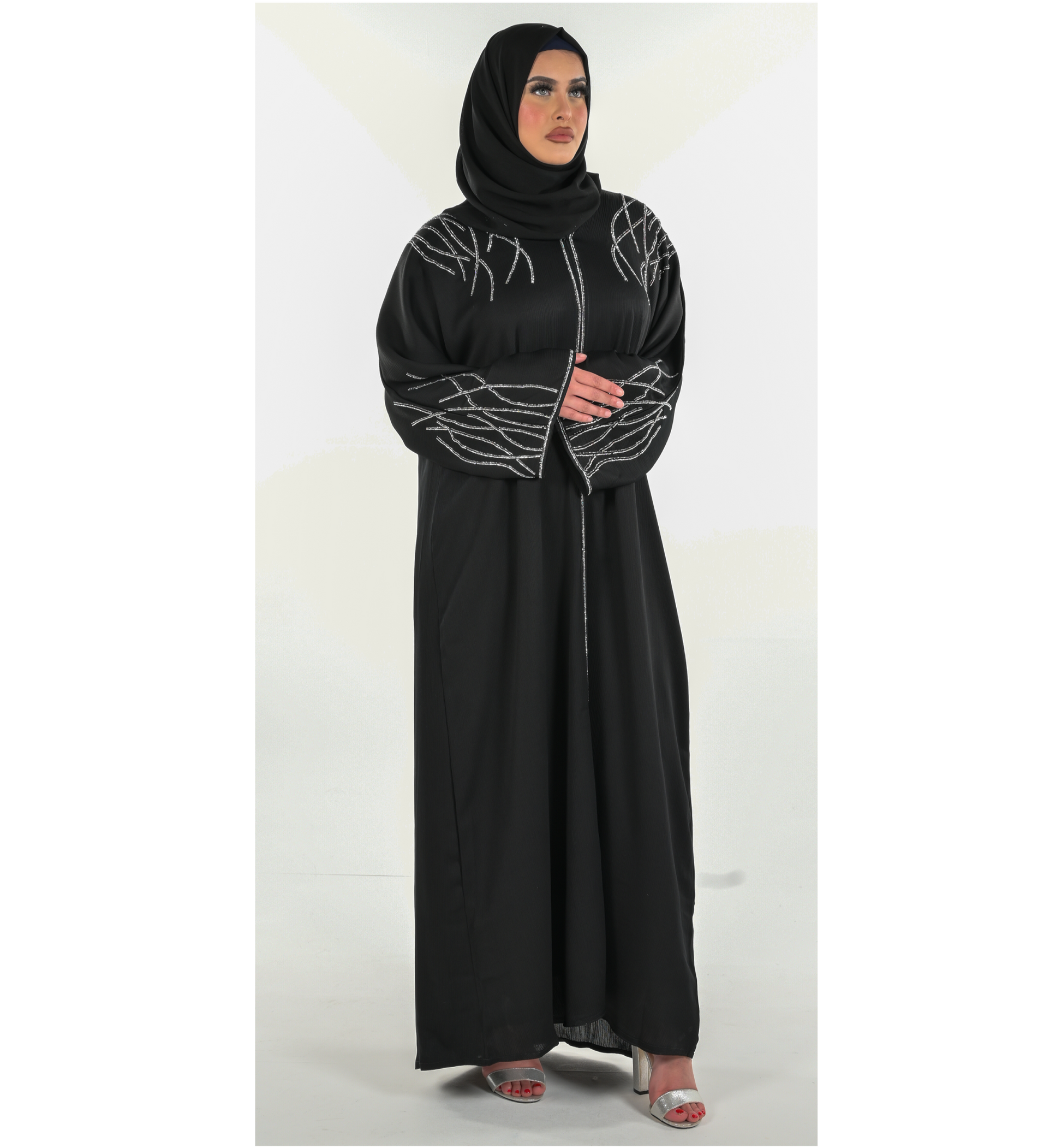 Black Abaya 3 Piece Set